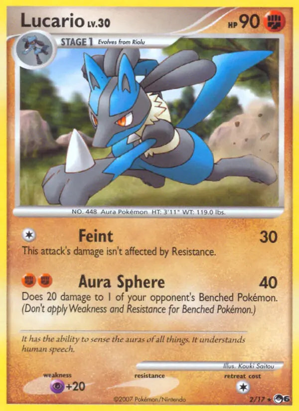 Lucario 2 POP Series 6 Pokesingles