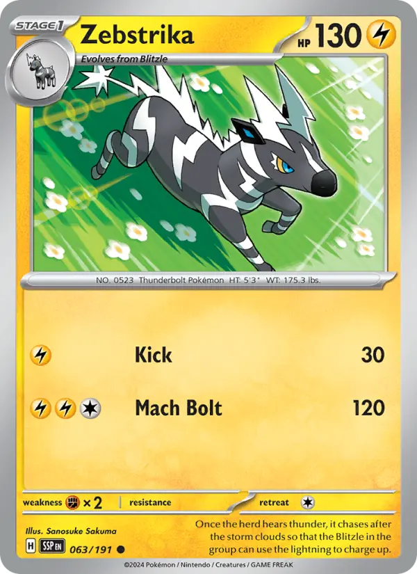 Zebstrika 63 Surging Sparks Pokesingles