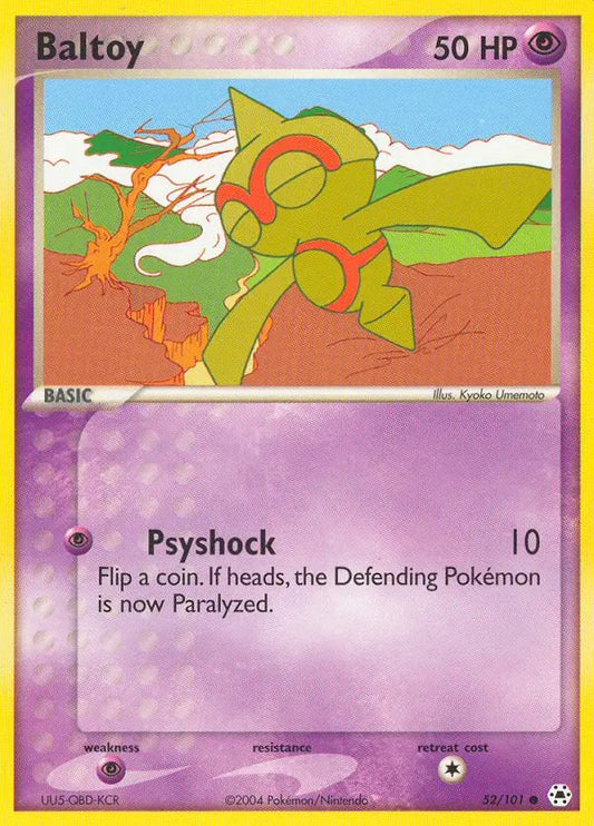 Baltoy 52 Hidden Legends Pokesingles