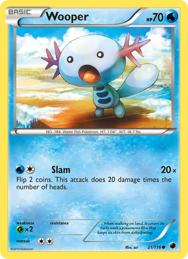 Wooper 21 Plasma Freeze Pokesingles