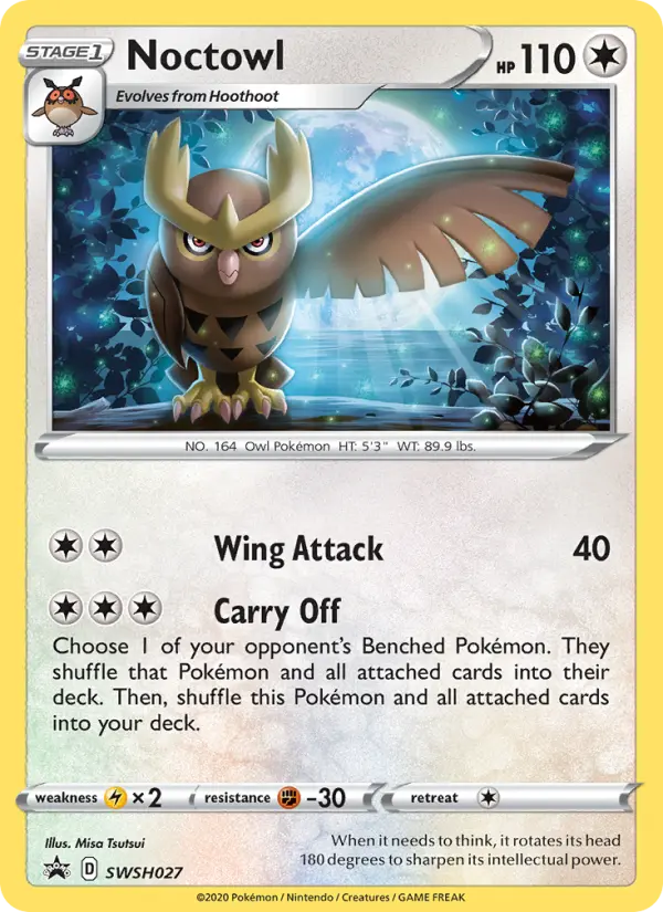 Noctowl SWSH027 SWSH Black Star Promos Pokesingles