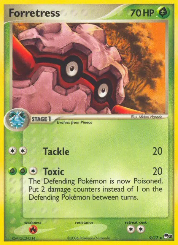 Forretress 9 POP Series 3 Pokesingles
