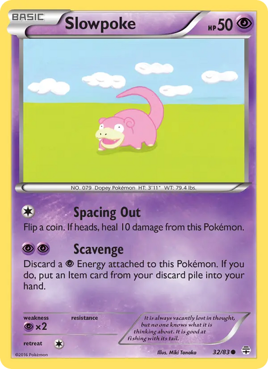 Slowpoke 32 Generations Pokesingles
