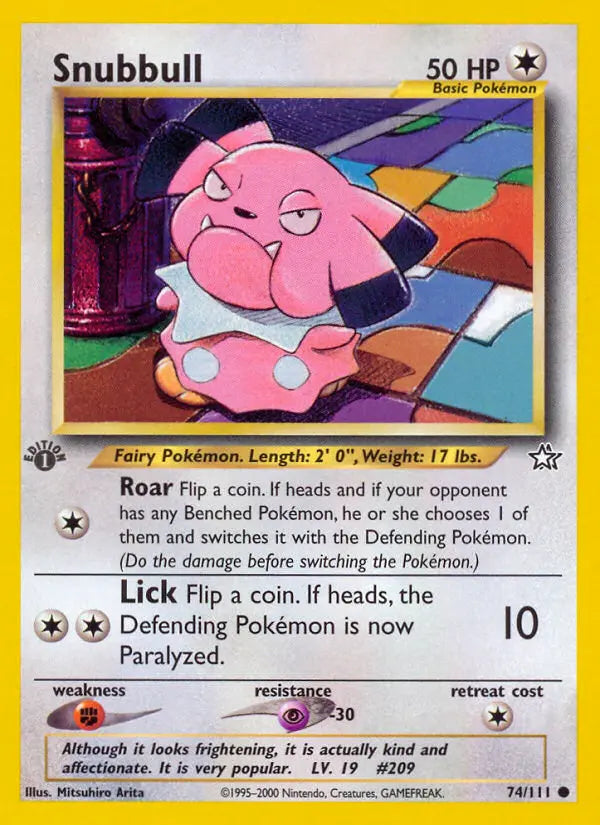 Snubbull 74 Neo Genesis Pokesingles