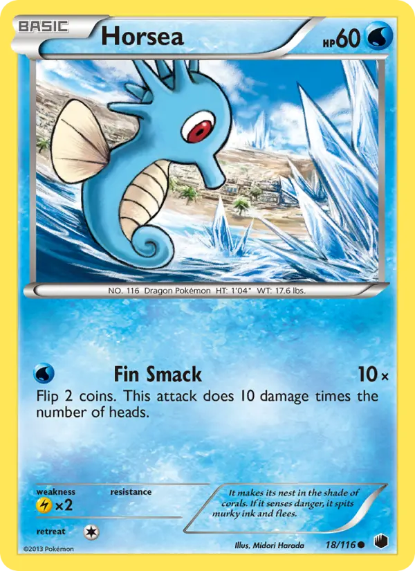 Horsea 18 Plasma Freeze Pokesingles