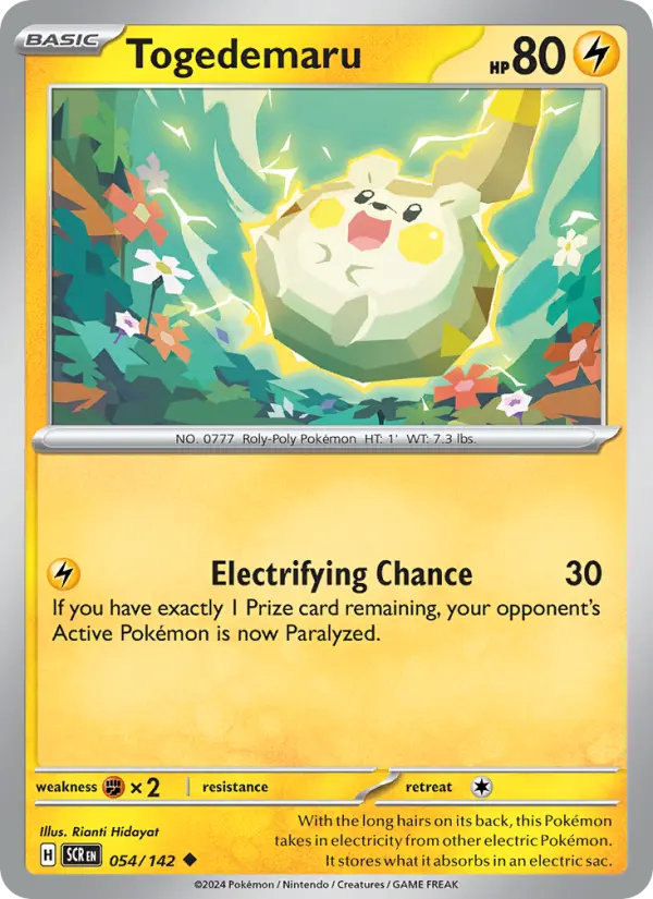 Togedemaru 54 Stellar Crown Pokesingles