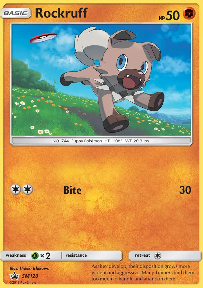 Rockruff SM120 SM Black Star Promos Pokesingles