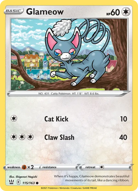 Glameow 115 Battle Styles Pokesingles