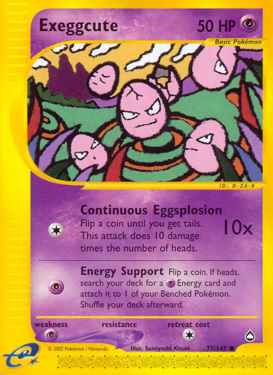 Exeggcute 77 Aquapolis Pokesingles