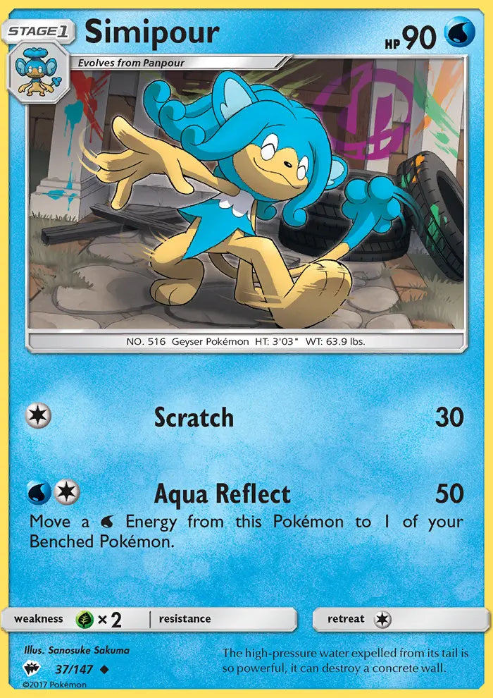 Simipour 37 Burning Shadows Pokesingles