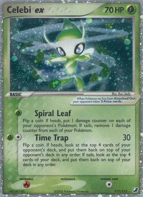Celebi ex 117 Unseen Forces Pokesingles