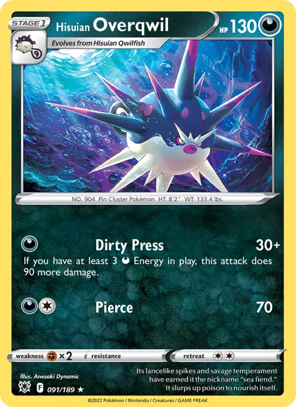 Hisuian Overqwil 91 Astral Radiance Pokesingles