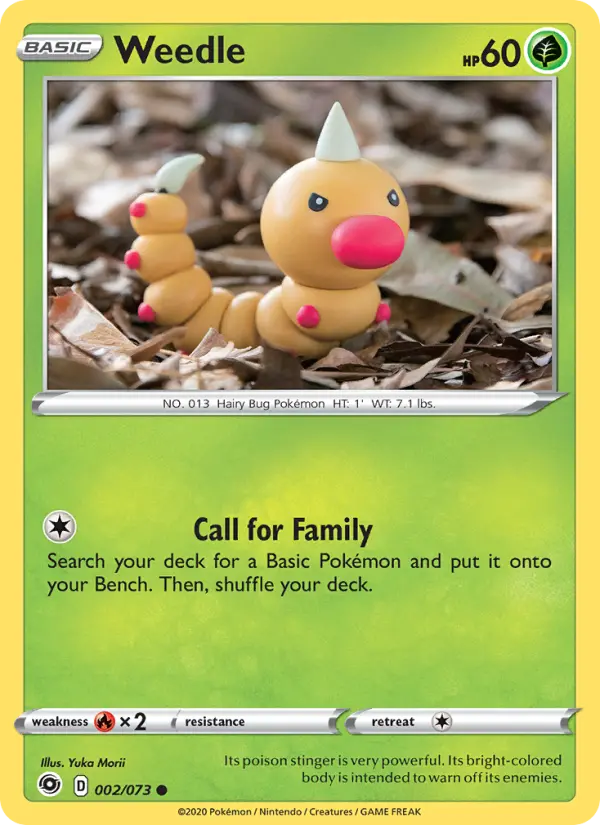 Weedle 2 Champion's Path Pokesingles