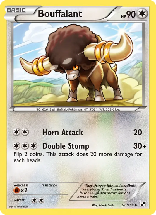 Bouffalant 90 Black & White Pokesingles