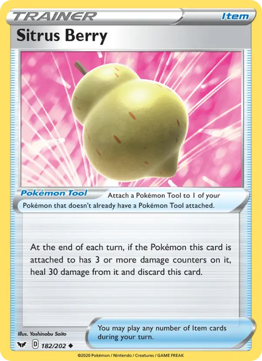 Sitrus Berry 182 Sword & Shield Pokesingles