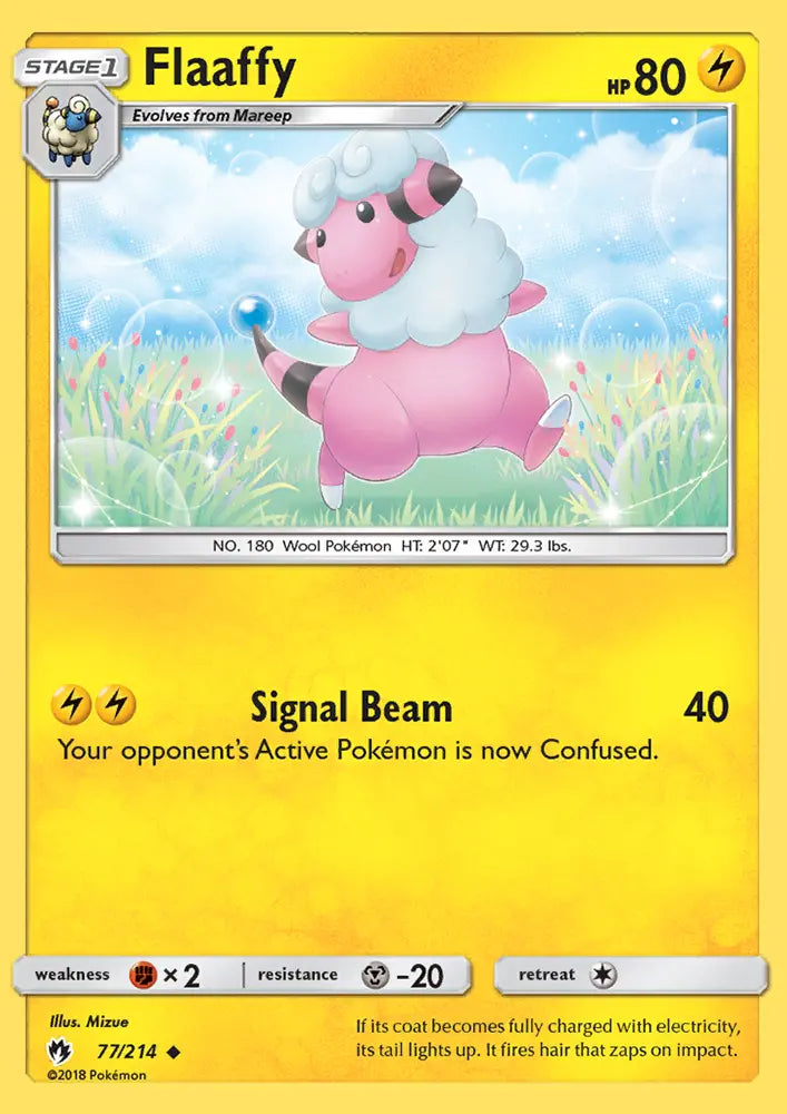Flaaffy 77 Lost Thunder Pokesingles