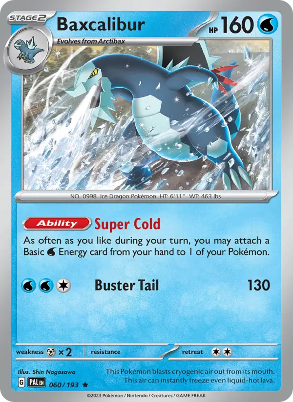 Baxcalibur 60 Paldea Evolved Pokesingles