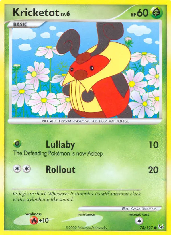 Kricketot 78 Platinum Pokesingles