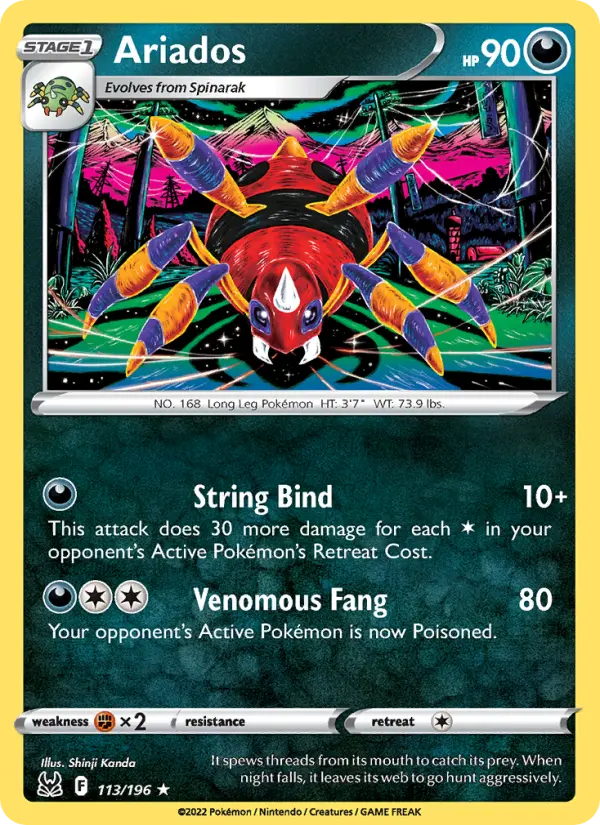 Ariados 113 Lost Origin Pokesingles