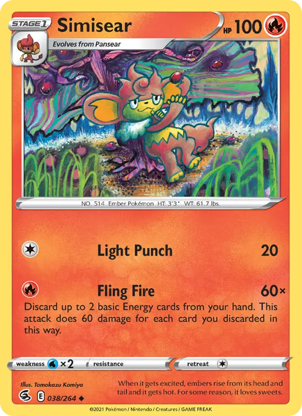 Simisear 38 Fusion Strike Pokesingles