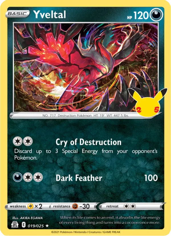 Yveltal 19 Celebrations Pokesingles