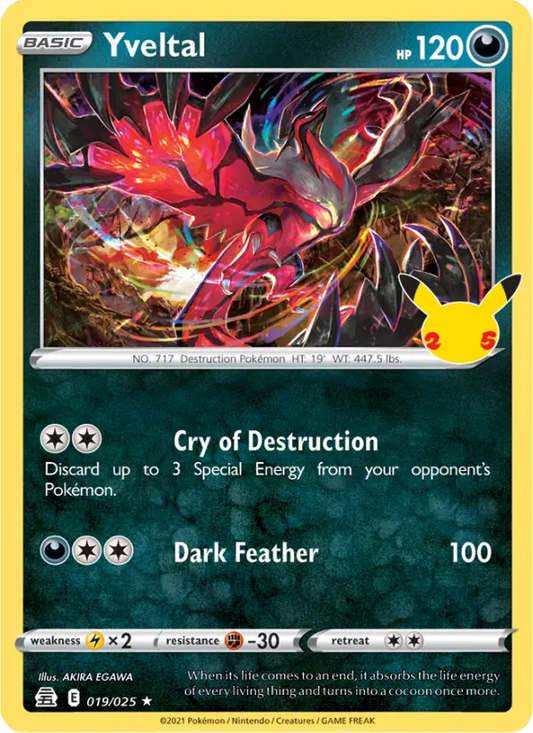 Yveltal 19 Celebrations Pokesingles