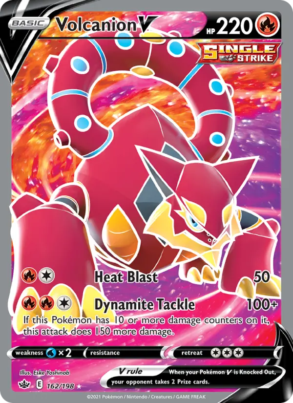 Volcanion V 162 Chilling Reign Pokesingles