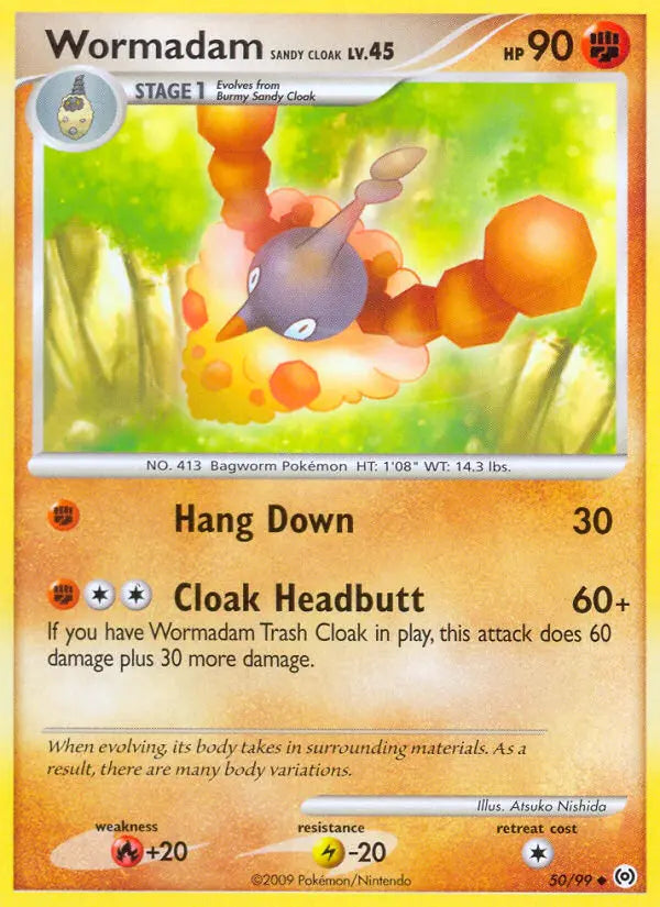 Wormadam Sandy Cloak 50 Arceus Pokesingles
