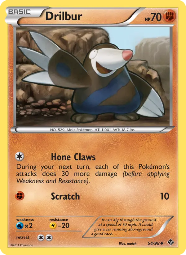 Drilbur 54 Emerging Powers Pokesingles