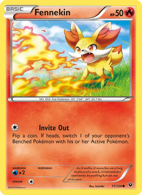 Fennekin 11 Fates Collide Pokesingles
