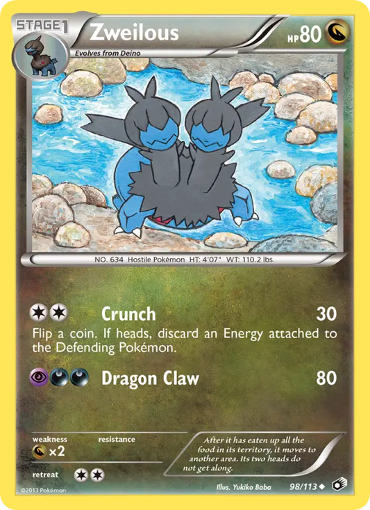 Zweilous 98 Legendary Treasures Pokesingles