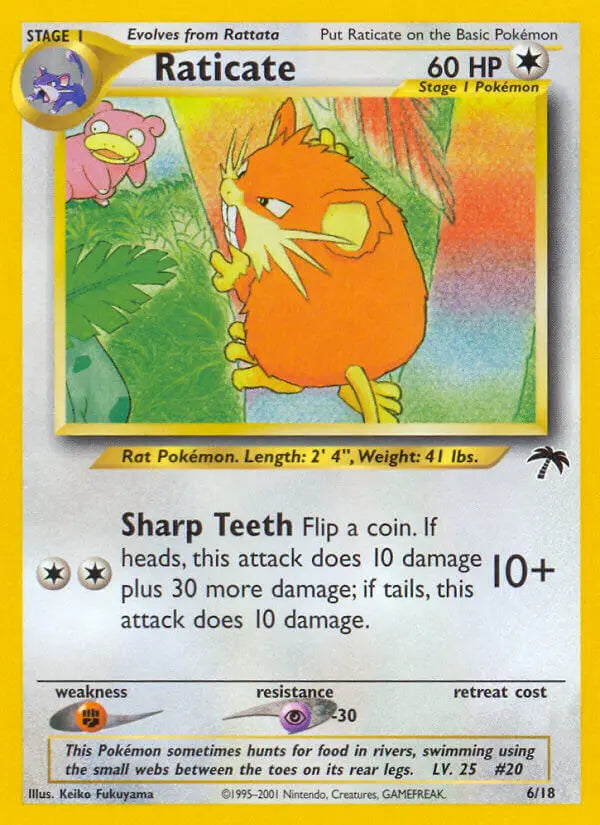 Raticate 6 Southern Islands Pokesingles