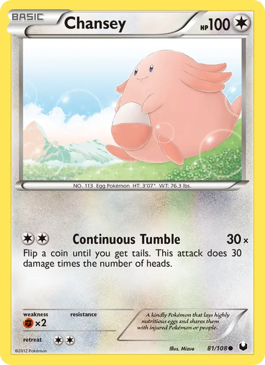 Chansey 81 Dark Explorers Pokesingles