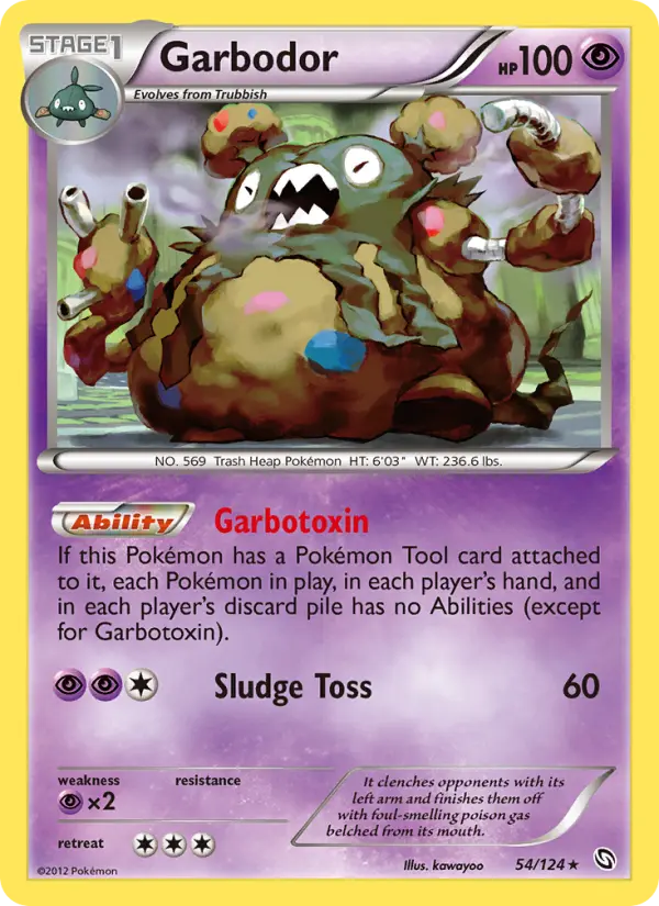 Garbodor 54 Dragons Exalted Pokesingles