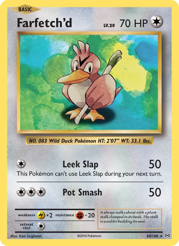 Farfetch'd 68 Evolutions Pokesingles