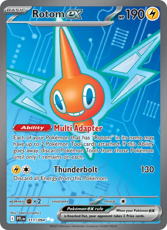 Rotom ex 111 Phantasmal Flames Pokesingles