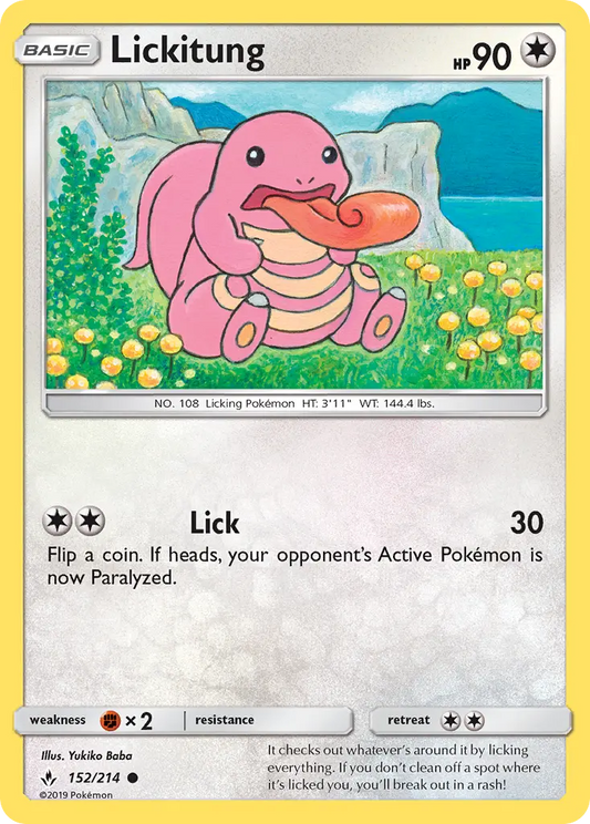 Lickitung 152 Unbroken Bonds Pokesingles