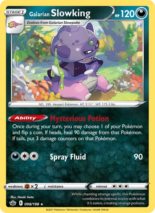Galarian Slowking 98 Chilling Reign Pokesingles