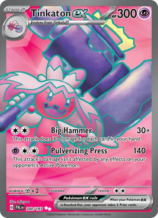 Tinkaton ex 240 Paldea Evolved Pokesingles