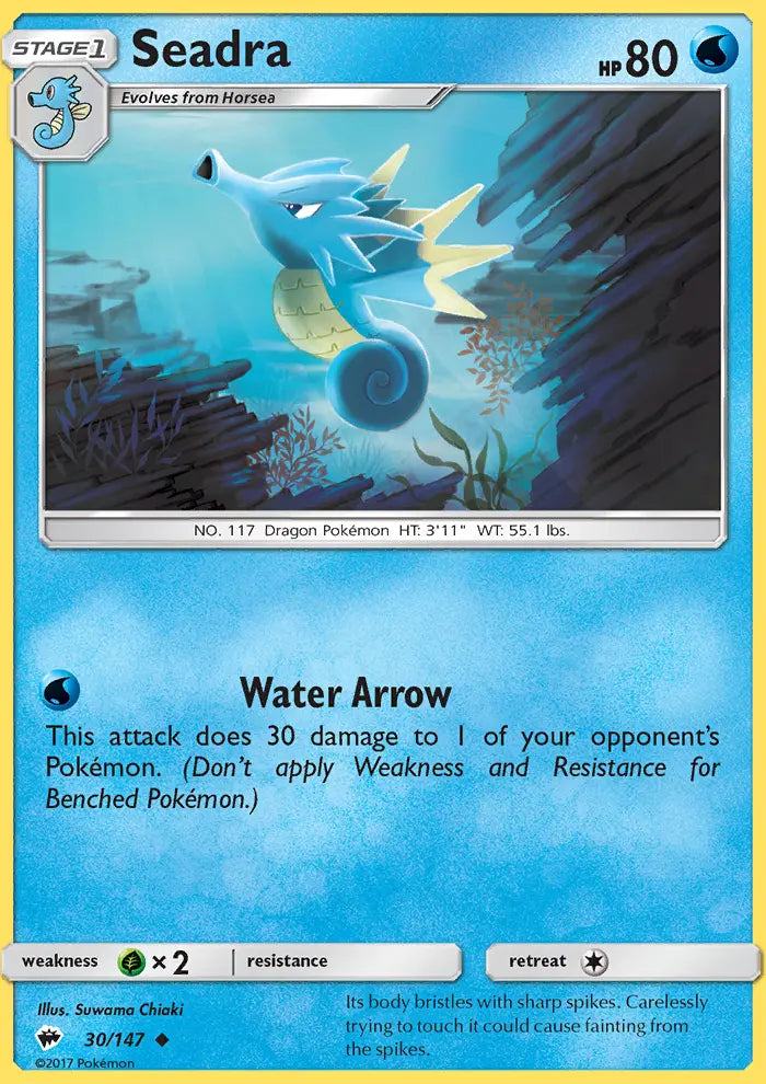 Seadra 30 Burning Shadows Pokesingles