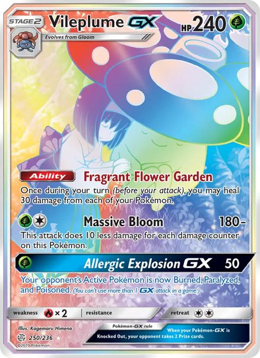 Vileplume GX 250 Cosmic Eclipse Pokesingles