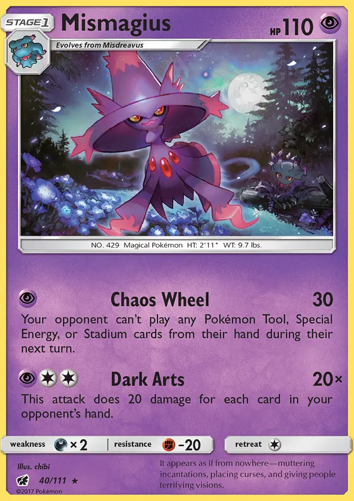 Mismagius 40 Crimson Invasion Pokesingles