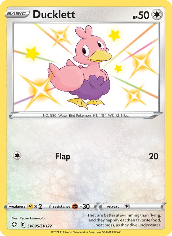 Ducklett SV095 Shining Fates Pokesingles