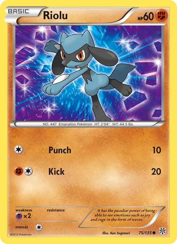 Riolu 75 Plasma Storm Pokesingles