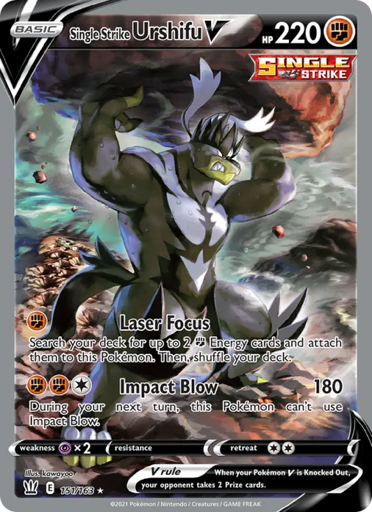 Single Strike Urshifu V 151 Battle Styles Pokesingles