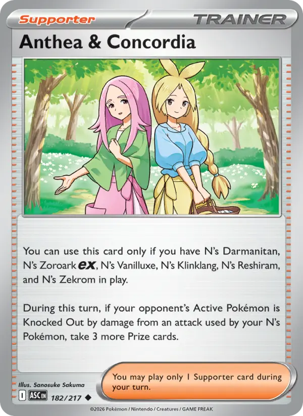 Anthea & Concordia 182 Ascended Heroes Pokesingles