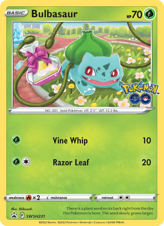 Bulbasaur SWSH231 SWSH Black Star Promos Pokesingles