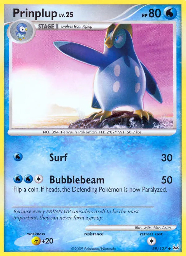 Prinplup 59 Platinum Pokesingles