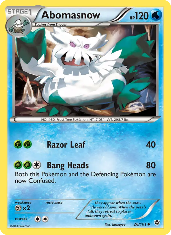 Abomasnow 26 Plasma Blast Pokesingles