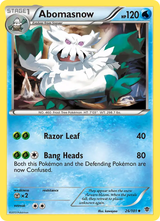 Abomasnow 26 Plasma Blast Pokesingles